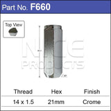 Chrome Nut F660-5 - Nice Products | Universal Auto Spares