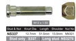 Wheel Stud & Nut NS337 - Nice Products | Universal Auto Spares