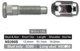 Wheel Stud & Nut NS390B - Nice Products | Universal Auto Spares