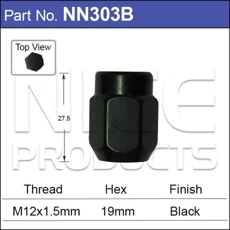 Wheel Nuts pk 50 NN303B-50 - Nice Products | Universal Auto Spares