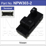Nissan Power Window Switch NPW303-2 - Nice Products | Universal Auto Spares