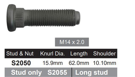 Wheel Stud S2050 - Nice Products | Universal Auto Spares