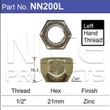 Wheel nuts pk50 NN200L-50 - Nice Products | Universal Auto Spares