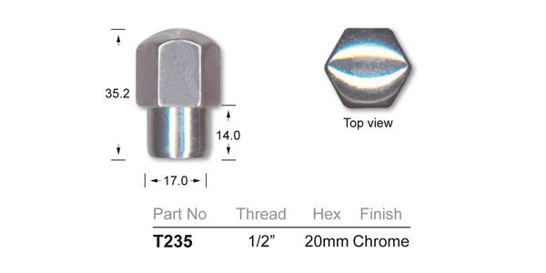Wheel Nuts pk100 T235-100 - Nice Products | Universal Auto Spares