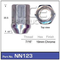 Wheel Nuts Pk50 NN123-50 - Nice Products | Universal Auto Spares