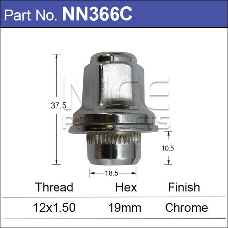 Jaguar Wheel Nuts pk50 NN366C-50 - Nice Products | Universal Auto Spares