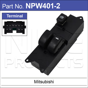Power Window Swicth NPW401-2 - Nice Products | Universal Auto Spares