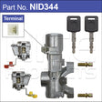 Ignition and Door Lock Set NID344 - Nice Products | Universal Auto Spares