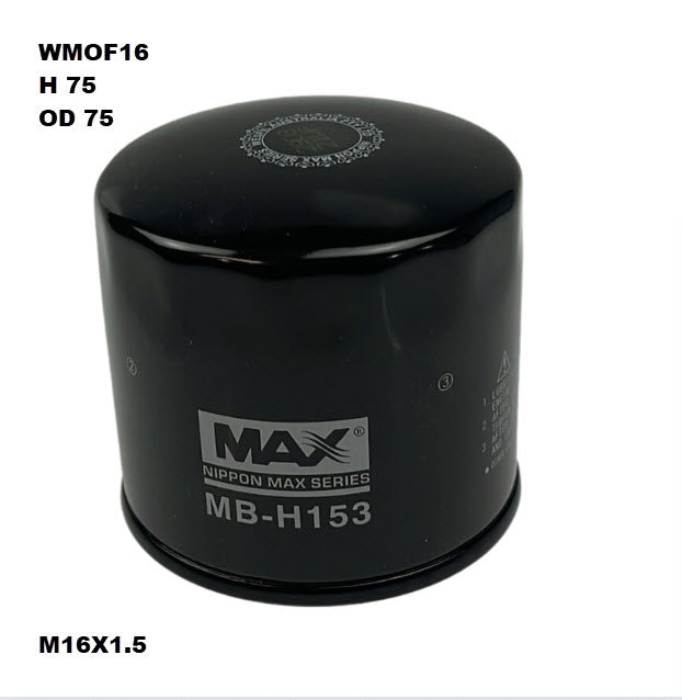 Oil Filter RMZ106 Motorcycle Ducati WMOF16 - Cooper