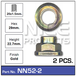 Hub-Nut NN52-2 - Nice Products | Universal Auto Spares