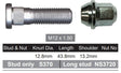 Wheel Stud & Nut NS370E - Nice Products | Universal Auto Spares