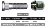 Wheel Stud & Nut NS370E - Nice Products | Universal Auto Spares
