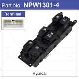 Hyundai Accent 4 Door Power Window Switch NPW1301-4 - Nice Products | Universal Auto Spares