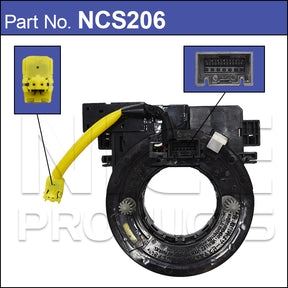 Clock Spring OEM: DE8H-66-CS0A (7 Pins) NCS206 - Nice Products | Universal Auto Spares