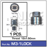 Lock Nuts (set of 1) M3-1LOCK - Nice Products | Universal Auto Spares