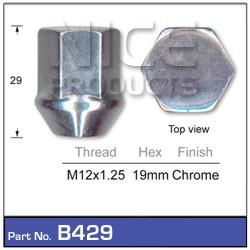 Chrome Nuts B429 - Nice Products | Universal Auto Spares
