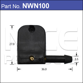 Universal Washer Nozzle Jet Spray Clip Under Wiper Arm NWN100 - Nice Products | Universal Auto Spares