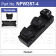 Power Window Switch Nissan NPW357-4 - Nice Products | Universal Auto Spares