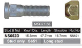 Wheel Stud & Nut NS652D - Nice Products | Universal Auto Spares