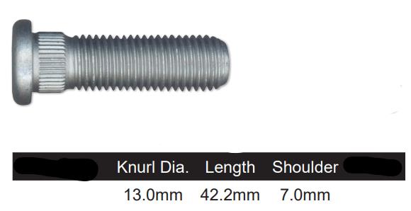 Wheel stud S460 - Nice Products | Universal Auto Spares