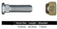 Stud & Nut NS460 - Nice Products | Universal Auto Spares