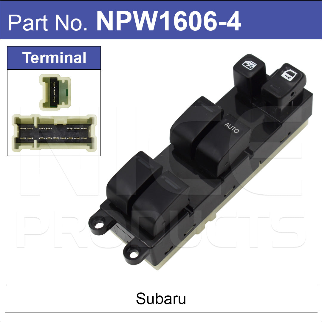Power Window Switch NPW1606-4 - Nice Products | Universal Auto Spares