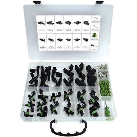 229 Piece Weather Pack Sealed Connector Wiring Assortment Kit - PKTool | Universal Auto Spares