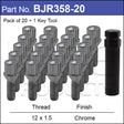 Wheel Bolts BJR358-20 - Nice Products | Universal Auto Spares