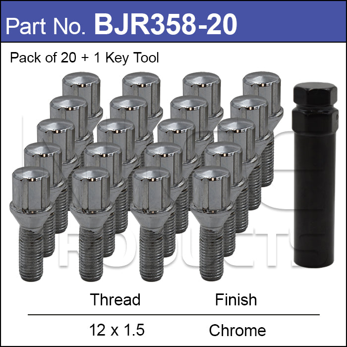 Wheel Bolts BJR358-20 - Nice Products | Universal Auto Spares