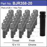 Wheel Bolts BJR358-20 - Nice Products | Universal Auto Spares