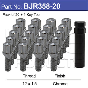 Wheel Bolts BJR358-20 - Nice Products | Universal Auto Spares
