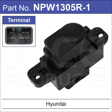Rear Power Window Switch NPW1305R-1 - Nice Products | Universal Auto Spares