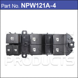 Power Window Switch (All Auto Windows) NPW121A-4 - Nice Products | Universal Auto Spares