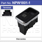 Single Power Window Switch NPW1801-1 - Nice Products | Universal Auto Spares