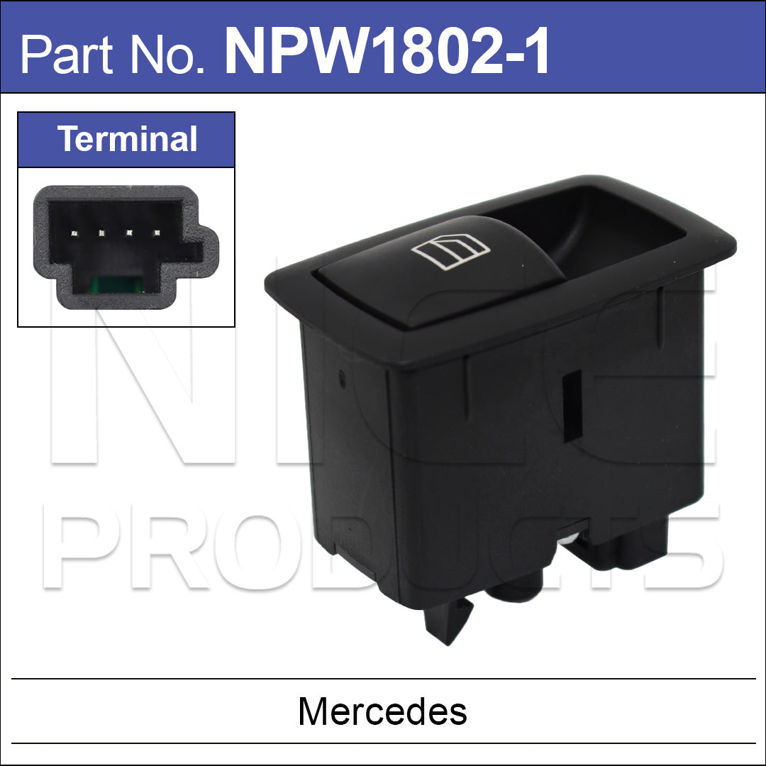 Power Window Switch NPW1802-1 - Nice Products | Universal Auto Spares
