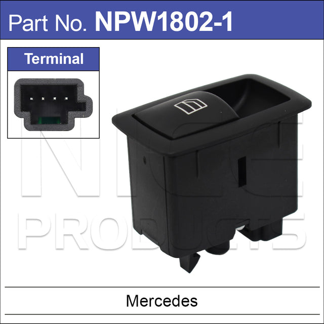 Power Window Switch NPW1802-1 - Nice Products | Universal Auto Spares