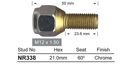 One Piece Stud NR338 - Nice Products | Universal Auto Spares