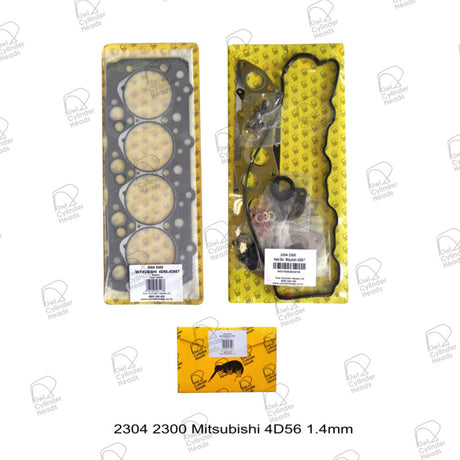Gasket Kit Mitsubishi 4D56T 8v 1.4mm Up to 1999. Will suit NON Turbo from 1993 ( 23042300 - Kiwi Cylinder Heads