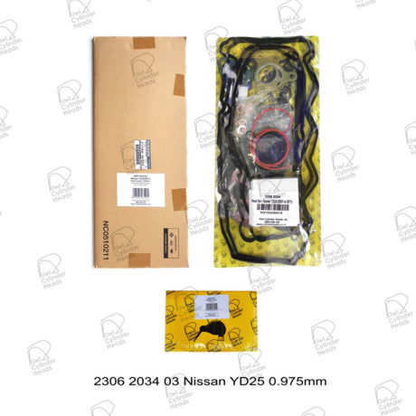 Gasket Kit Nissan YD25 T = 0.975mm (H/G- H/S- H/B) 2306203403 - Kiwi Cylinder Heads