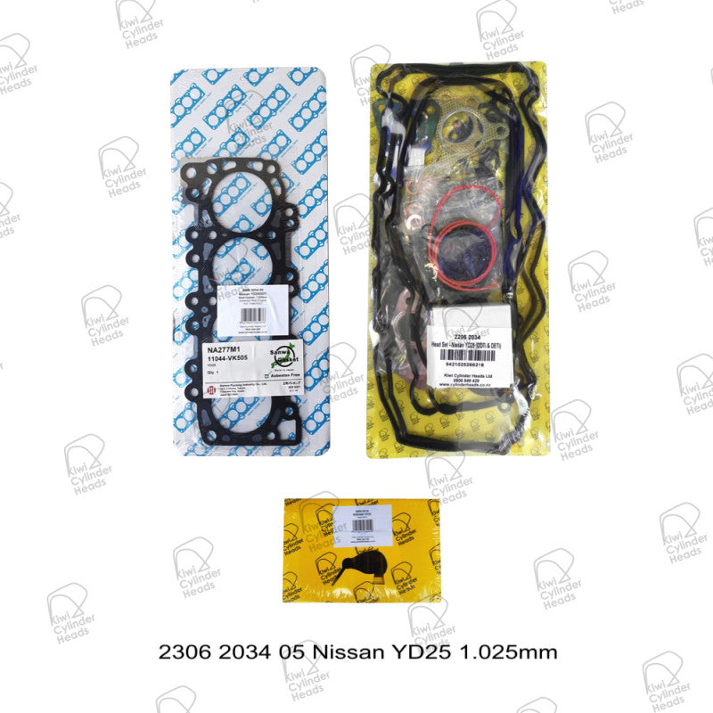 Gasket Kit Nissan YD25 T = 1.025mm (H/G - H/S - H/B) 2306203405 - Kiwi Cylinder Heads - Head Gaskets & VRS Sets - Kiwi Cylinder Heads