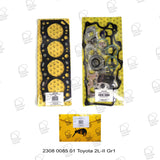 Gasket Kit for Toyota 2L/T/TE 08/88 On -II Gr1 (H/G/ H/S/HB — 2308008501 — view 1
