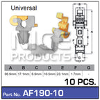 Fasteners Pkt 10 AF190-10 - Nice Products | Universal Auto Spares