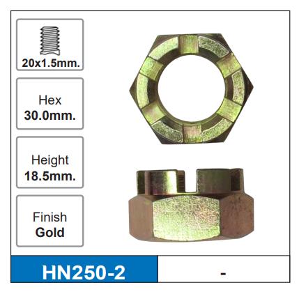 Hub Nuts Pair HN250-2 - Nice Products | Universal Auto Spares