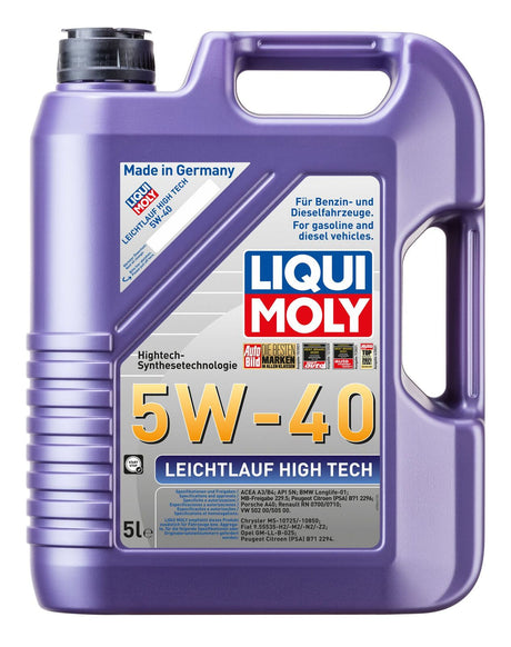 LEICHTLAUF High Tech 5W-40 5L - LIQUI MOLY | Universal Auto Spares