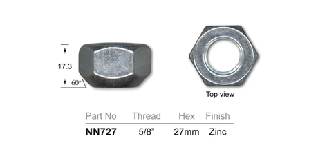 Wheel Nut NN727 - Nice Products | Universal Auto Spares