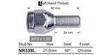 One Piece Stud NR339L - Nice Products | Universal Auto Spares