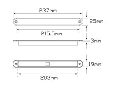 235 Series Recessed Mount 12 Volt Single Blister 235AR12 - LED AutoLamps | Universal Auto Spares