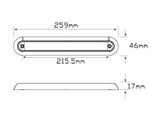 235 Series Surface Mount Stop/Tail/Indicator 235BBSTI12/2 - LED AutoLamps | Universal Auto Spares