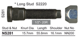 Stud & Nut NS281 - Nice Products | Universal Auto Spares