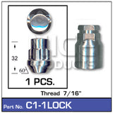 Lock Nuts (1) Nuts C1-1LOCK - Nice Products | Universal Auto Spares